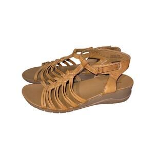 Baretraps Chance Sandals Brown / Tan Braid Design Size 11M